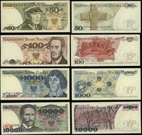 Polska, zestaw 4 banknotów, 1982–1988