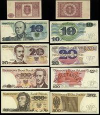 Polska, zestaw 5 banknotów, 1946–1988