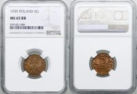 Polska, 5 groszy, 1939