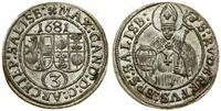 Austria, 3 krajcary, 1681