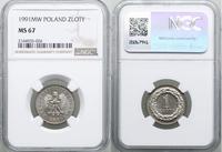 Polska, 1 złoty, 1991