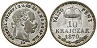 Węgry, 10 krajcarów, 1870 KB