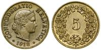 Szwajcaria, 5 rappen, 1918