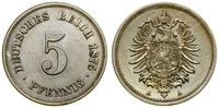 Cesarstwo Niemieckie, 5 fenigów, 1875 A