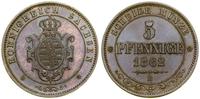 Niemcy, 5 fenigów, 1862 B