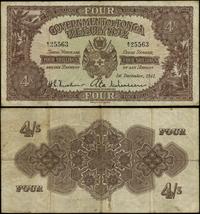 Tonga, 4 szylingi, 1.12.1941