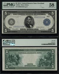 Stany Zjednoczone Ameryki (USA), 5 dolarów, 1914