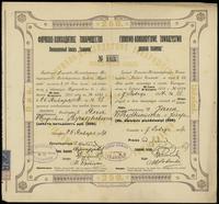 Polska, akcja imienna na 250 rubli, 1914