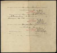 Polska, akcja imienna na 250 rubli, 1914