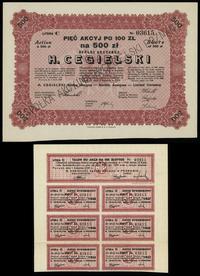 Polska, zestaw 2 akcji, 1929–1931