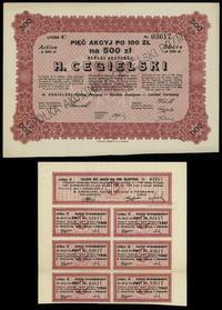 Polska, zestaw 4 akcji, 1929–1937