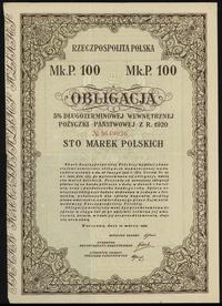 Rzeczpospolita Polska (1918–1939), zestaw 3 obligacji, 1920–1931