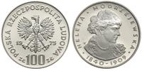 100 złotych 1975, Helena Modrzejewska, srebro "6
