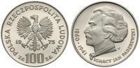100 złotych 1975, Ignacy Jan Paderewski, srebro 