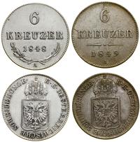 Austria, zestaw 2 x 6 krajcarów