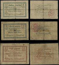 Wielkopolska, zestaw 3 banknotów, 3.11.1919