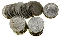 Polska, zestaw 50 x 5 złotych, 11 x 1932 (b.z.), 31 x 1933, 8 x 1934