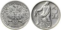 Polska, 5 złotych, 1958