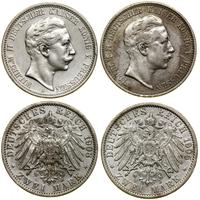 Niemcy, zestaw: 2 x 2 marki, 1905, 1908