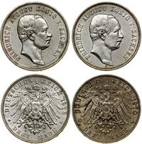 Niemcy, zestaw 2 x 3 marki, 1910 E, 1913 E