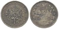 1 rubel 1878, Petersburg, 20.44 g., uszkodzenia 