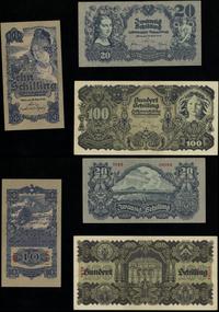 Austria, zestaw: 10, 20 i 100 szylingów, 29.05.1945
