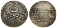 Austria, srebrna odbitka ze stempli do 3/4 dukata, z okazji koronacji Franciszka II w Pradze, 1792
