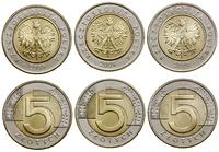 Polska, zestaw: 3 x 5 złotych, 2009