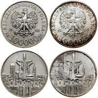 Polska, zestaw: 2 x 100.000 złotych, 1990