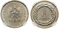 Polska, 1 złoty, 1990