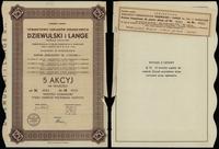 Polska, 5 akcji po 250 złotych = 1.250 złotych, 1937