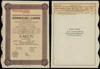 Polska, 5 akcji po 250 złotych = 1.250 złotych, 1937