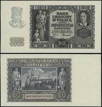 Polska, niedokończony druk 20 złotych, 1.03.1940
