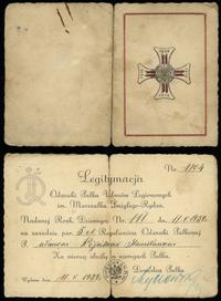 Polska, 11. Pułk Ułanów Legionowych – legitymacja odznaki, 1939