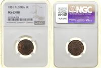 Austria, 1 krajcar, 1881