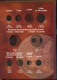 akcesoria numizmatyczne, klaser na Polskie Monety Obiegowe II RP (bez monet), 1923–1933