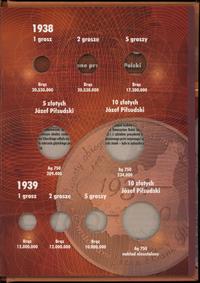 akcesoria numizmatyczne, klaser na Polskie Monety Obiegowe II RP (bez monet), 1934–1939