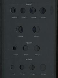 akcesoria numizmatyczne, klaser rocznikowy do monet polskich, 1916–1944