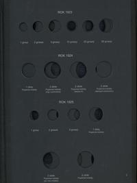 akcesoria numizmatyczne, klaser rocznikowy do monet polskich, 1916–1944