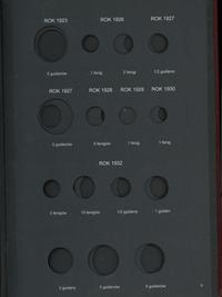 akcesoria numizmatyczne, klaser rocznikowy do monet polskich, 1916–1944