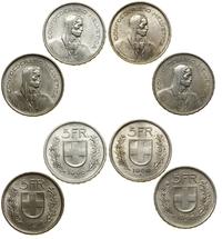 Szwajcaria, zestaw 4 x 5 franków, 2 x 1966, 1967, 1969