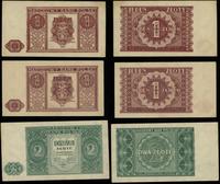 Polska, zestaw: 2 x 1 złoty i 2 złote, 15.05.1946