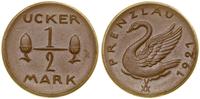 Niemcy, 1/2 marki, 1921