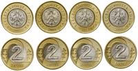 Polska, zestaw 4 x 2 złote, 2005, 2006, 2008, 2009
