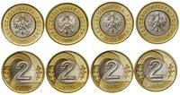 Polska, zestaw 4 x 2 złote, 2005, 2006, 2008, 2009