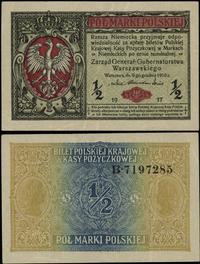 Polska, 1/2 marki polskiej, 9.12.1916