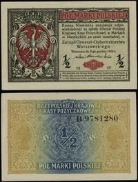 Polska, 1/2 marki polskiej, 9.12.1916