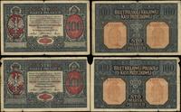 Polska, zestaw: 2 x 100 marek polskich, 9.12.1916