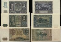 Polska, zestaw 3 banknotów, 1940–1941