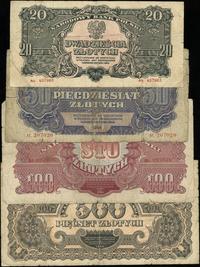 Polska, zestaw 4 banknotów, 1944